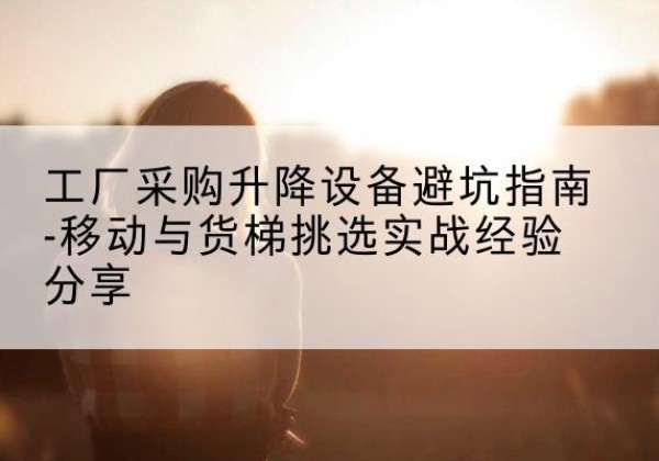疏勒移动式升降机怎么选-工厂采购升降设备避坑指南-移动与货梯挑选实战经验分享